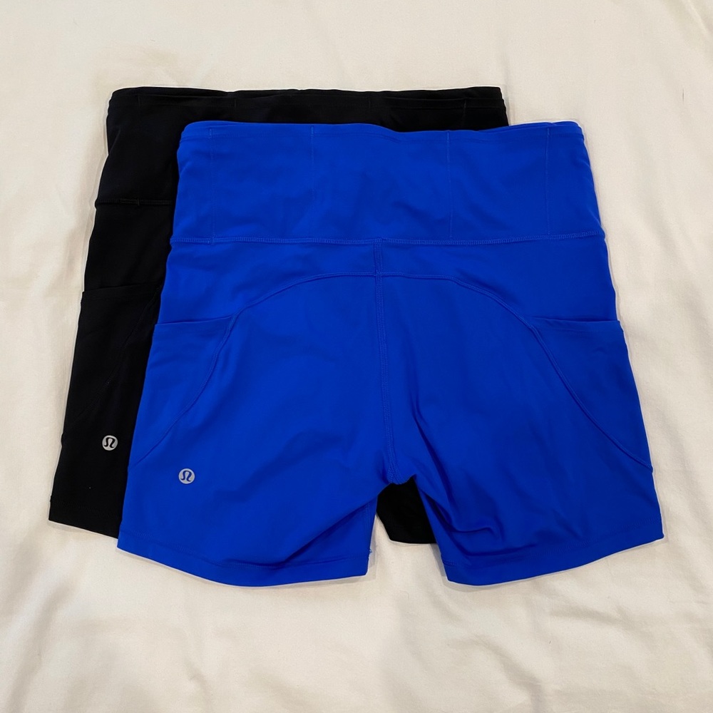 BUNDLE Lululemon fast and free 6 in shorts